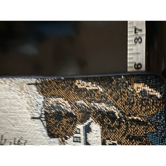 Charles Wysocki tapestry table santa's Coming to Town vintage 1986 AMC A L - Picture 8 of 10